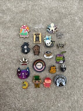 20 Piece Enamel Pin Lot